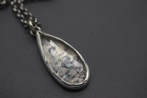 "Kaleidoscope" Cremation Necklaces - Ashes Move Freely Under Your Choice of Stone!