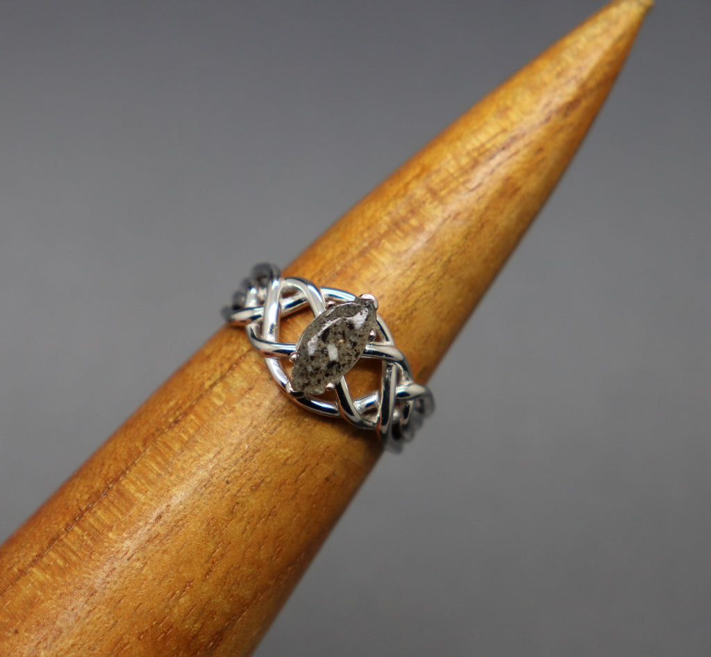 Sterling Silver Celtic Cremation Ash Ring - Ashley Lozano Jewelry