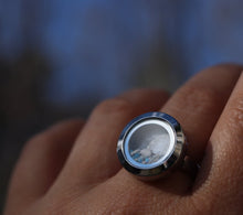 Fill-At-Home Keepsake Locket Ring with Your Opal Color Choice