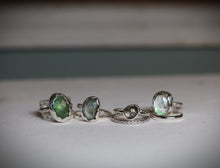 "Kaleidoscope" Cremation Rings - Ashes Move Freely Under Your Choice of Stone!