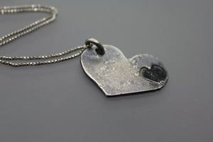 Heart Cremation Pendant Handmade In Silver - Ashley Lozano Jewelry