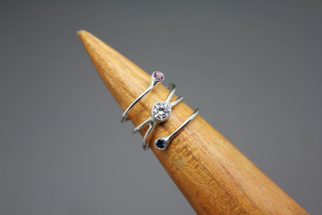 Handmade Custom Birthstone Ring For Mom - Ashley Lozano Jewelry