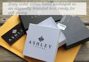 Copper Personalized Fingerprint Earrings - Ashley Lozano Jewelry