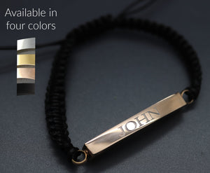 Engraved Steel Cremation Urn Bracelet, Multiple Colors Available