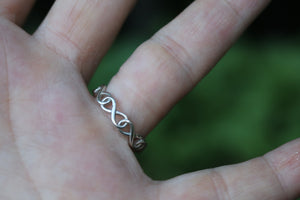 Infinite Chemistry - Sterling Silver Cremation Ash Ring