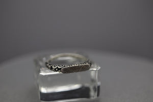 Decorative Skinny Custom Fingerprint Ring