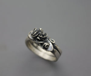Silver Rose Ring - Ashley Lozano Jewelry