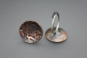 Domed Moon Ring in Copper - Ashley Lozano Jewelry