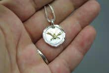 Crawfish Wax Seal Necklace In Gold And Silver - Ashley Lozano Jewelry