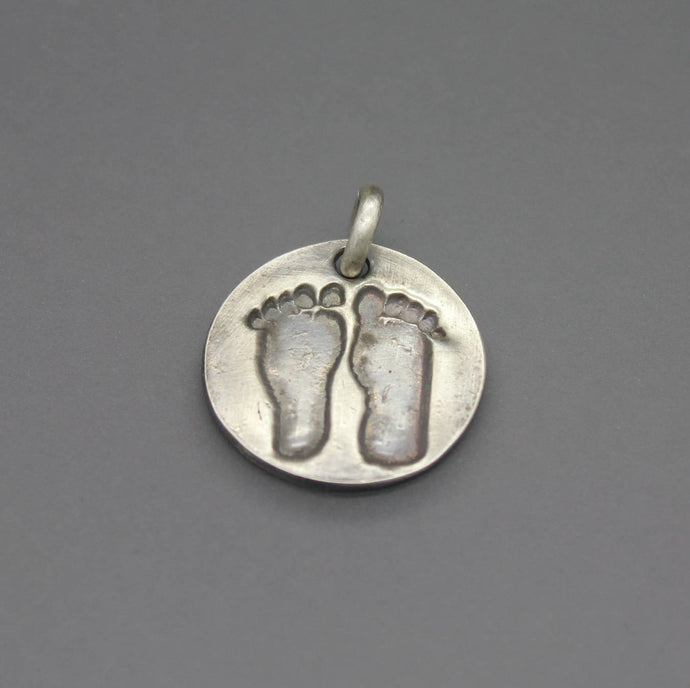 Personalized Footprint Pendant - Ashley Lozano Jewelry