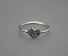 Silver Heart Ring - Ashley Lozano Jewelry