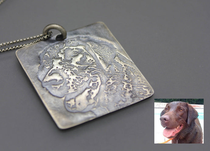 Sterling Silver Photo Pendant - Ashley Lozano Jewelry