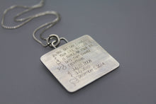 Custom Engraved Pendant - Ashley Lozano Jewelry