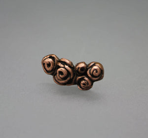 Copper Rose Ear Climber - Ashley Lozano Jewelry