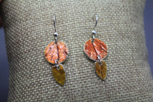 Fall Leaf Earrings Orange and Yellow - Ashley Lozano Jewelry