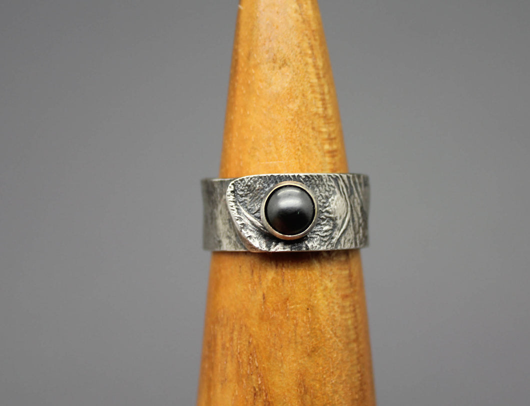 Sterling and Swarovski Pearl Ring - Ashley Lozano Jewelry