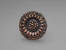 Copper Sunflower Ring - Ashley Lozano Jewelry