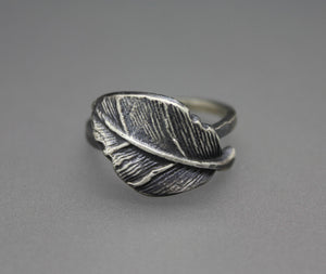 Silver Leaf Ring - Ashley Lozano Jewelry