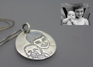 Silver Photo Necklace - Ashley Lozano Jewelry