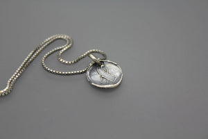 Sterling Awareness Ribbon Wax Seal Necklace - Ashley Lozano Jewelry