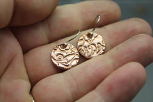 Copper Circle Swirl Earrings - Ashley Lozano Jewelry