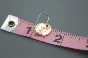Copper Circle Swirl Earrings - Ashley Lozano Jewelry