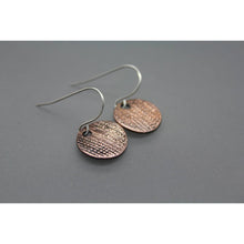 Textured Copper Circle Earrings - Ashley Lozano Jewelry