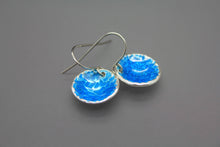 Blue Fused Glass Earrings - Ashley Lozano Jewelry