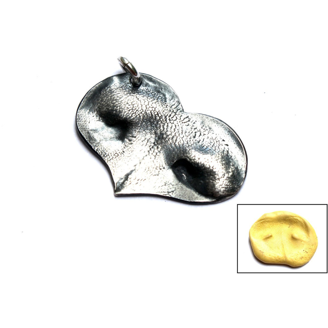 Custom Paw Print Heart Pendant - Ashley Lozano Jewelry