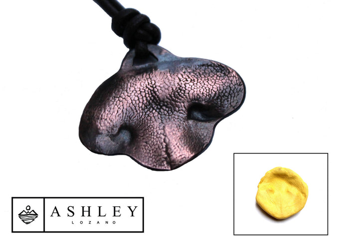 Dog Nose Print Necklace - Ashley Lozano Jewelry
