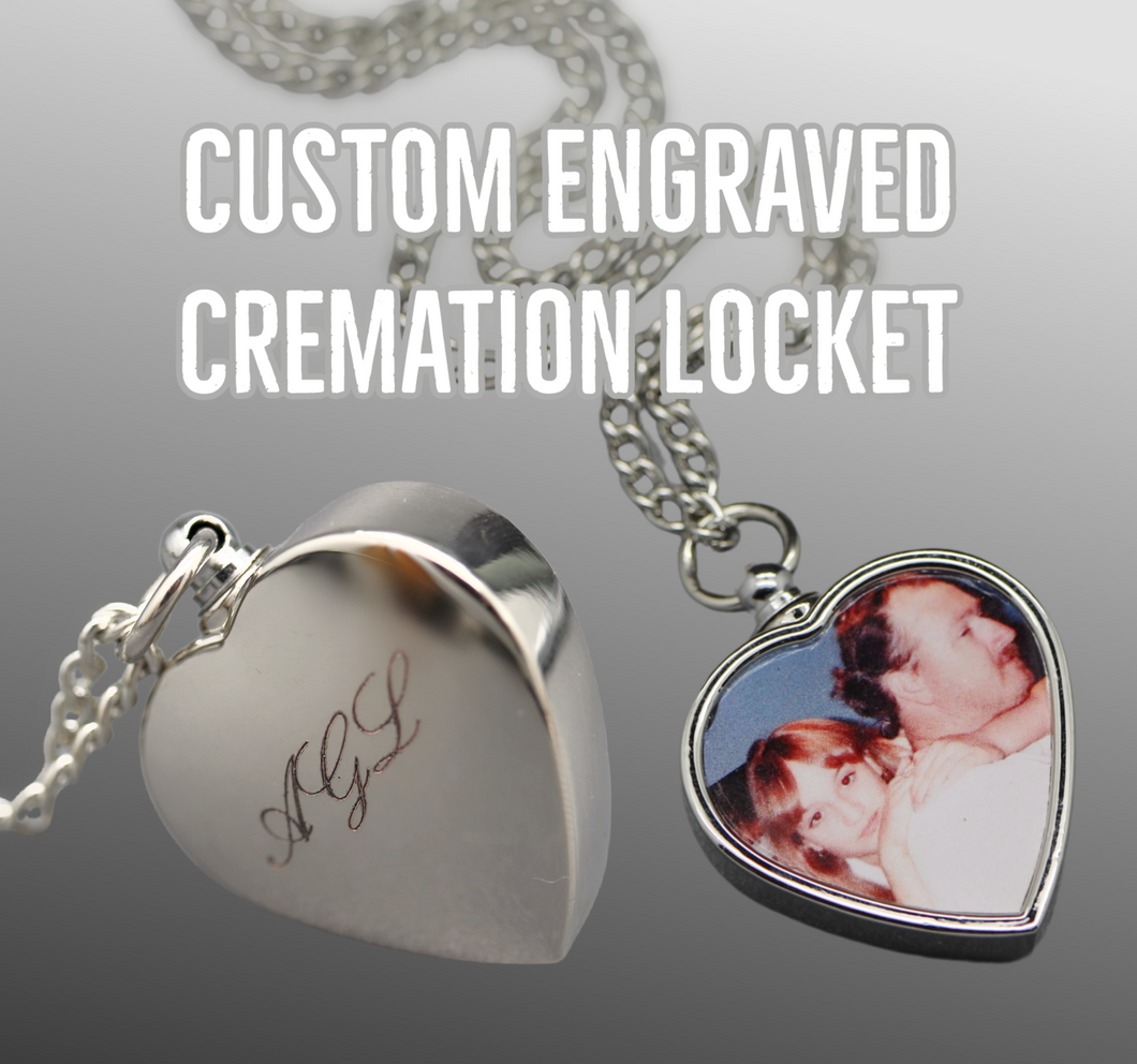 Buy 2 Pieces Cremation Urn Necklace Heart Ashes Necklace Carved Locket  Stainless Steel Waterproof Memorial Pendant with Angel Wing Birthstone and  Filling Kit Always on My Mind (Dark Blue) at Amazon.in