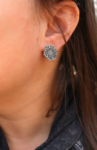 Fingerprint Snowflake Studs in Sterling Silver - Ashley Lozano Jewelry